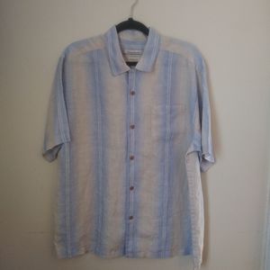 Tommy Bahama 100% Linen Shirt Size L
